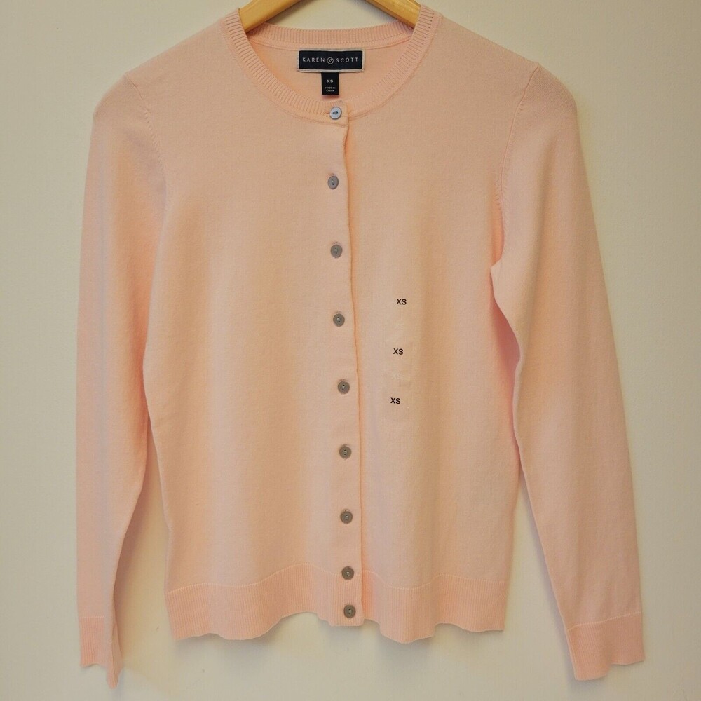 Karen Scot Pink Size XS Cardigan Women Sweater
